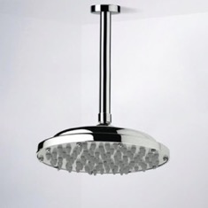 9 inch Ceiling Mount Rain Shower Head With Arm, Chrome